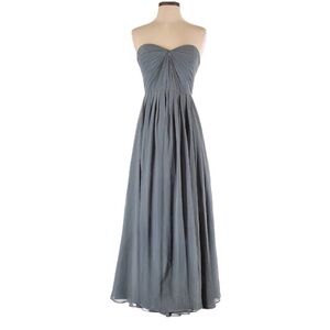David’s Bridal • Strapless Empire Waist Gown • Grey • 6